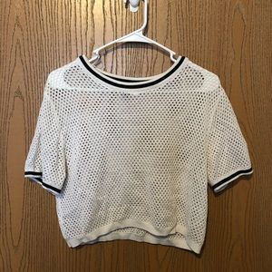 Crop top mesh shirt